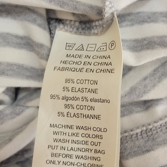 Michael Kors Womens XS Grey Striped Knit‎ Sleeveless Dress Casual wedding Guest - Picture 5 of 5